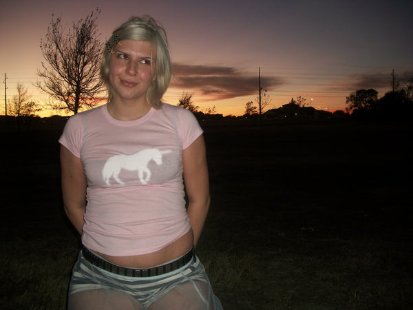 pink unicorn tee