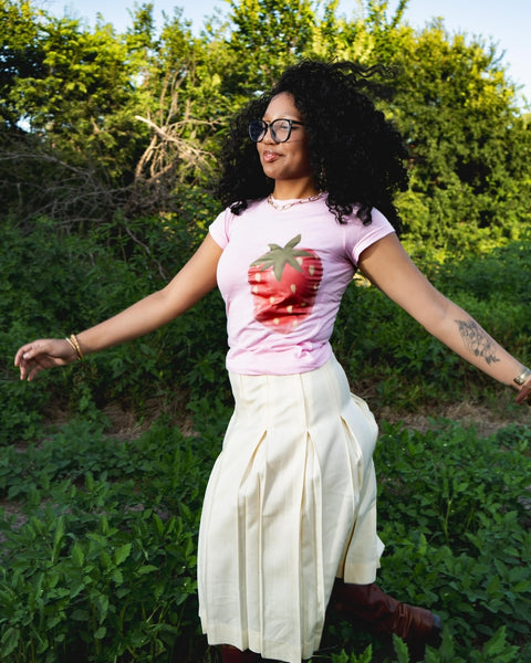 strawberry tee