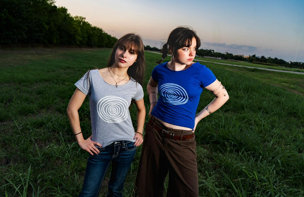 spiral slouch tee