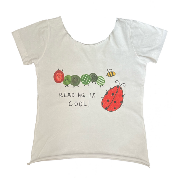 reading is cool slouch top