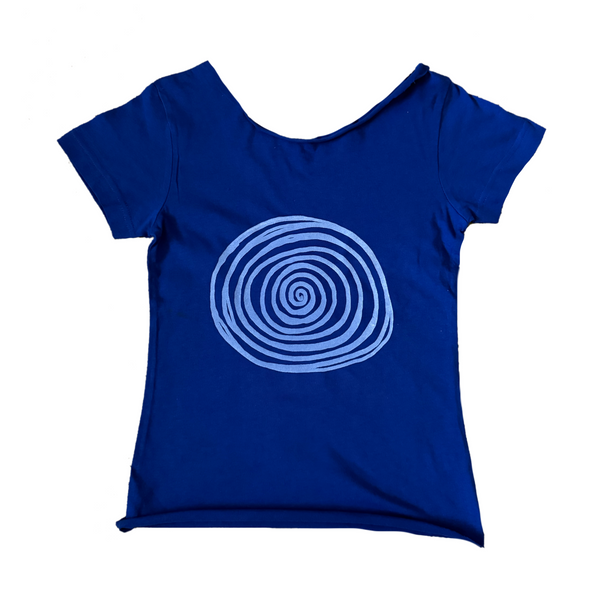 spiral slouch tee