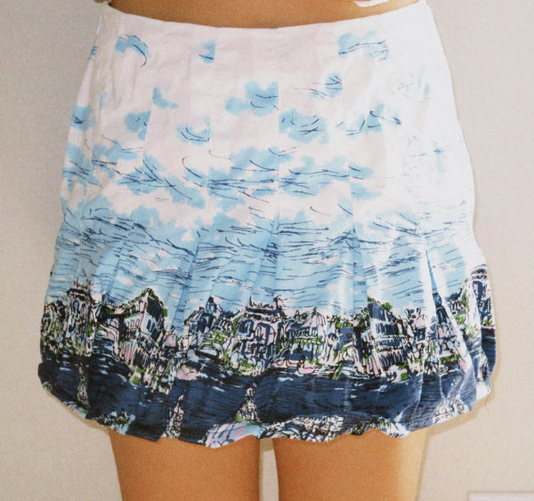 blue bubble skirt